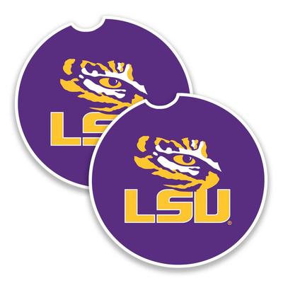 LSU 2-Pack Car Coasters