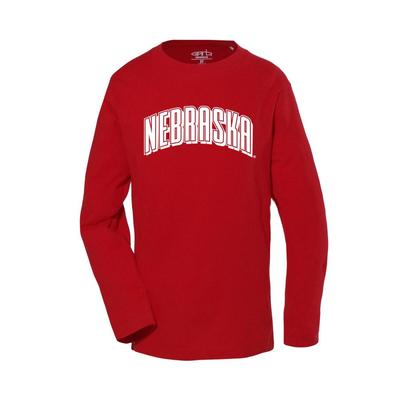 Nebraska Garb YOUTH Arch Lane Tee RED