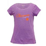  Clemson Garb Youth Charlotte Tri- Bend Scoop Neck Tee