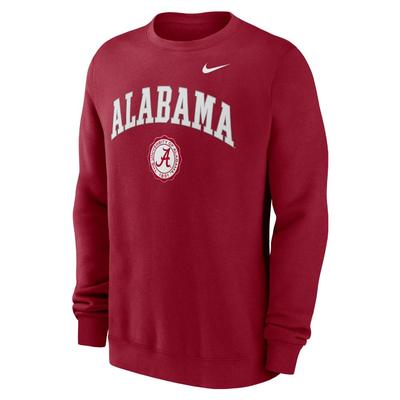 Alabama Nike Arch Seal Fleece Crew