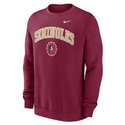  Florida State Nike Arch Seal Fleece Crew