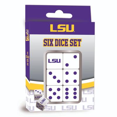 LSU 6 Dice Set