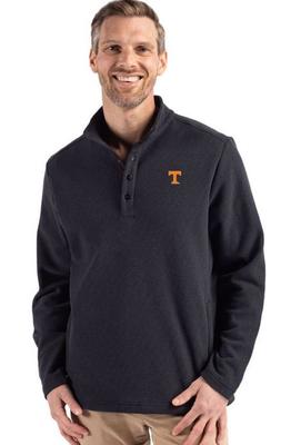 Tennessee Cutter & Buck Hunts Point Textured Fleece Snap Pullover