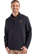  Tennessee Cutter & Buck Hunts Point Textured Fleece Snap Pullover