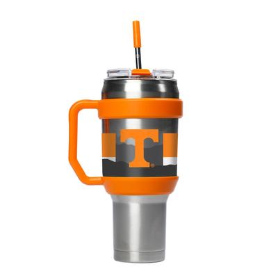 Tennessee Gametime Sidekicks 40oz Smokey Grey Handle Tumbler