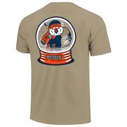  Auburn Aubie Claus Snow Globe Comfort Colors Tee