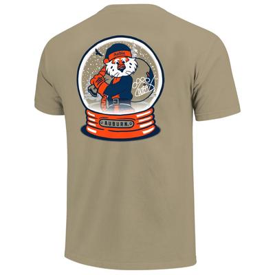 Auburn Aubie Claus Snow Globe Comfort Colors Tee