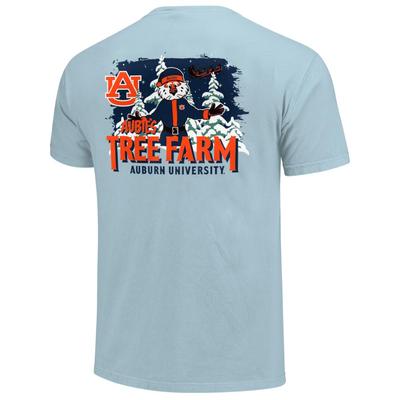 Auburn Aubie Claus Tree Farm Comfort Colors Tee