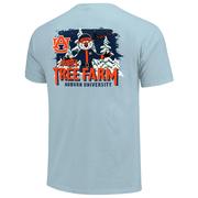  Auburn Aubie Claus Tree Farm Comfort Colors Tee