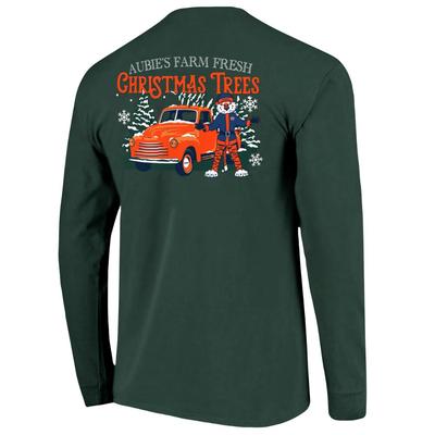 Auburn Aubie Claus Farm Fresh Comfort Colors Long Sleeve Tee