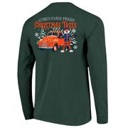  Auburn Aubie Claus Farm Fresh Comfort Colors Long Sleeve Tee