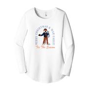  Auburn Aubie Claus Tis The Season Long Sleeve Tunic Tee