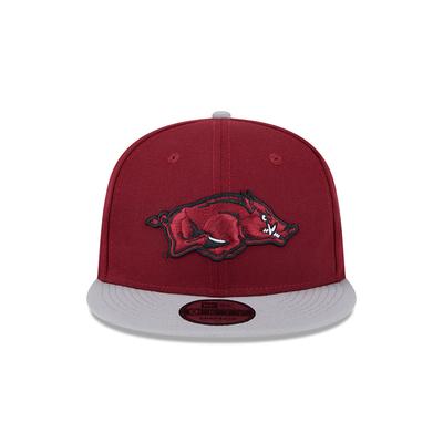 Arkansas New Era 9Fifty Snapback Two Tone Flat Brim Hat