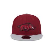  Arkansas New Era 9fifty Snapback Two Tone Flat Brim Hat