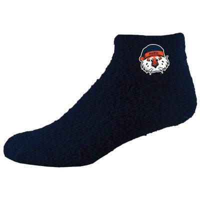 Auburn Aubie Claus Fuzzy Feet Socks