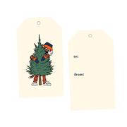  Auburn Aubie Claus 10- Pack Gift Tags