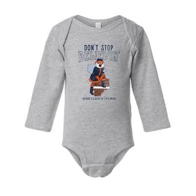 Auburn Aubie Claus Infant Don't Stop Long Sleeve Onesie