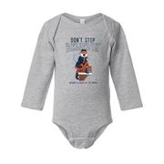  Auburn Aubie Claus Infant Don ' T Stop Long Sleeve Onesie