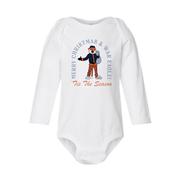  Auburn Aubie Claus Infant Tis The Season Long Sleeve Onesie