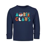  Auburn Aubie Claus Toddler Holiday Letters Long Sleeve Tee