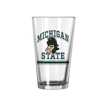 Michigan State Logo Brands 16 Oz Vault Pint Glass