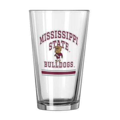 Mississippi State Logo Brands 16 Oz Vault Pint Glass