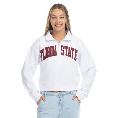 Florida State Zoozatz Applique Sport Crew 1/4 Zip Pullover