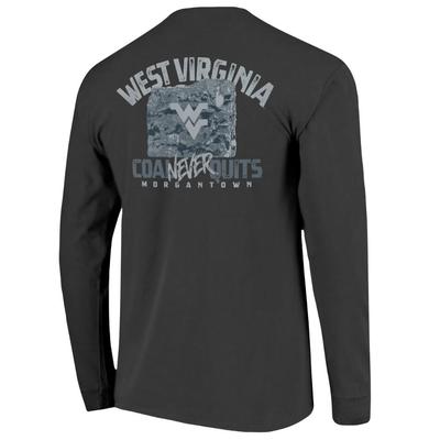 West Virginia Arch Coal Never Quits Comfort Colors Long Sleeve Tee