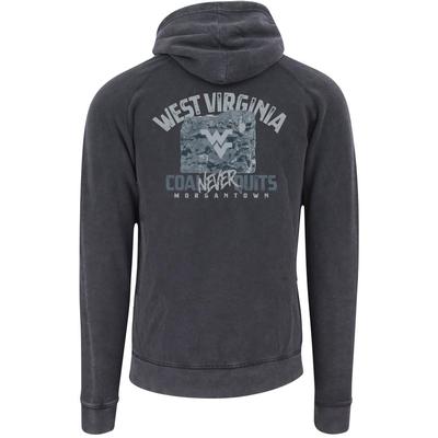 West Virginia Arch Coal Never Quits Raglan Hoodie