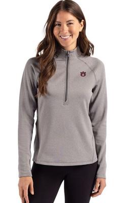 Auburn Cutter & Buck Peshastin Fleece Half Zip Pullover