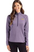  Lsu Cutter & Buck Peshastin Fleece Half Zip Pullover