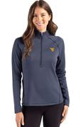  West Virginia Cutter & Buck Peshastin Fleece Half Zip Pullover