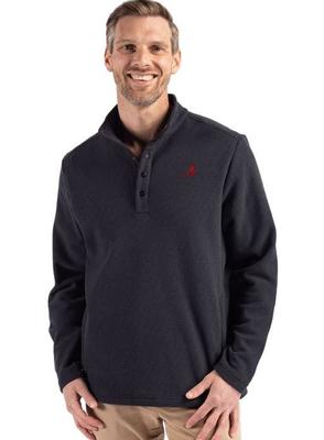 Alabama Cutter & Buck Hunts Point Textured Fleece Snap Pullover