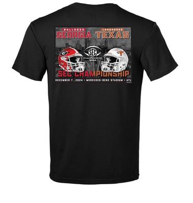 Georgia vs. Texas 2024 SEC Championship Game Match Up Tee