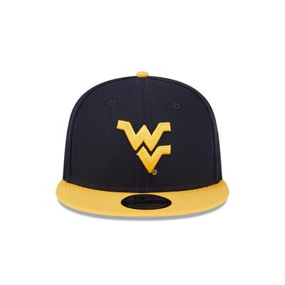 West Virginia New Era 9Fifty Snapback Two Tone Flat Brim Hat