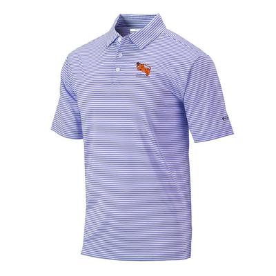 Clemson Columbia Golf Vault Omni-Wick Club Invite Polo FROSTED_PURPLE