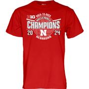  Nebraska 2024 Volleyball Back2back Big 10 Champs Tee