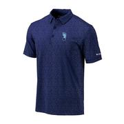  Unc Columbia Golf Heel Omni- Wick Slicer Polo