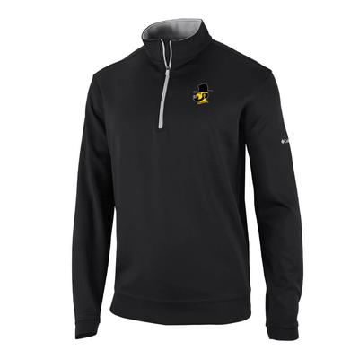 App State Columbia Golf Vault Omni-Wick Wickham Hills 1/4 Zip