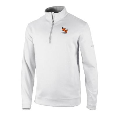 Clemson Columbia Golf Vault Omni-Wick Wickham Hills 1/4 Zip WHITE