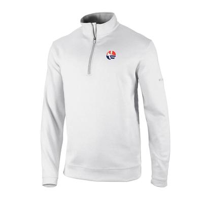 Florida Columbia Golf Vault Omni-Wick Wickham Hills 1/4 Zip WHITE