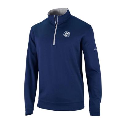 UNC Columbia Golf Vault Omni-Wick Wickham Hills 1/4 Zip COLL_NAVY