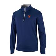  Virginia Columbia Golf Vault Omni- Wick Wickham Hills 1/4 Zip