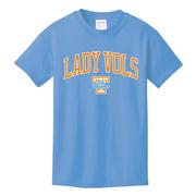  Tennessee Lady Vols Youth Arch Over Logo Tee