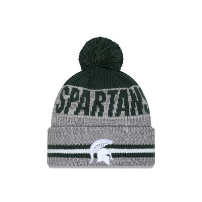 Michigan State New Era Runner Pom Knit Beanie