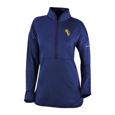 West Virginia Columbia Golf Women's Vault Go For It Pullover