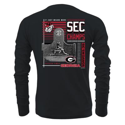 Georgia SEC 2024 Football Champs Trophy Long Sleeve Tee