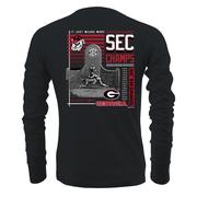  Georgia Sec 2024 Football Champs Trophy Long Sleeve Tee