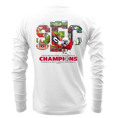 Georgia SEC 2024 Football Champs Score Long Sleeve Tee