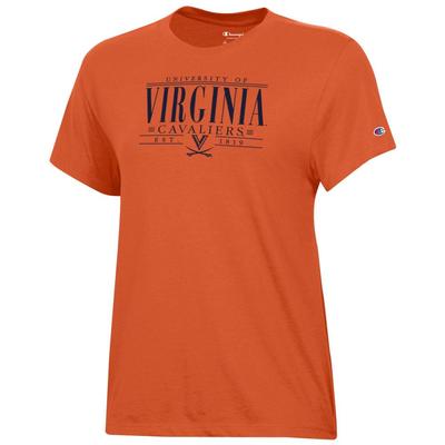 Virginia Champion Women's Bar Stack Core Tee